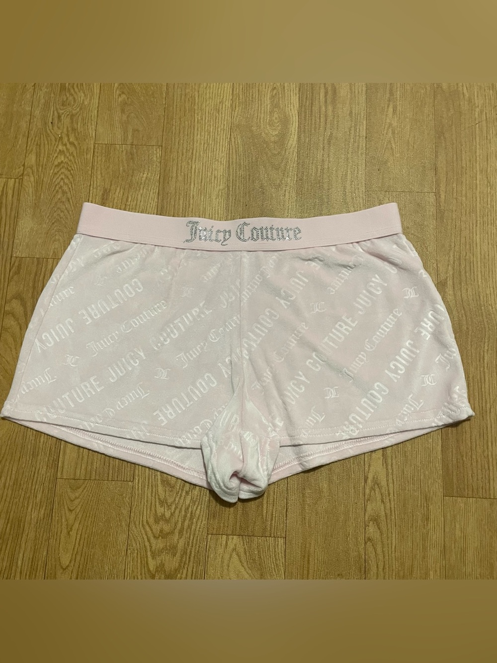 Juicy Couture Light Pink Logo Lounge Shorts